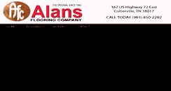 Desktop Screenshot of alansfloors.com